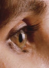 Picture of an eye, close-up, external