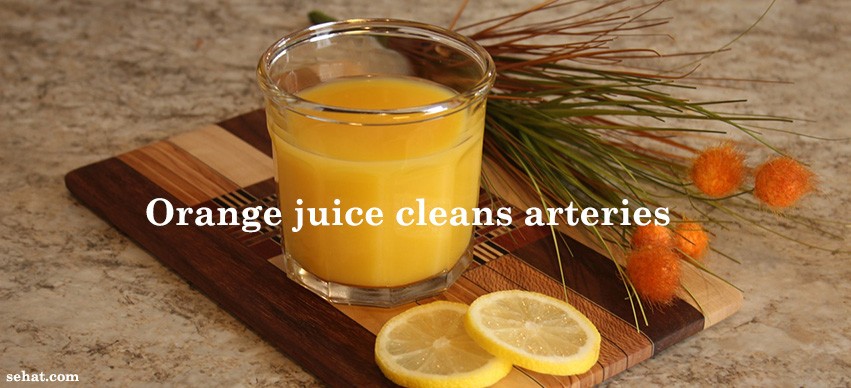 orange juice cleans arteries