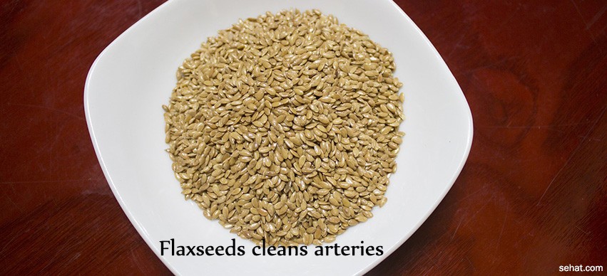 Flaxseeds cleans arteries