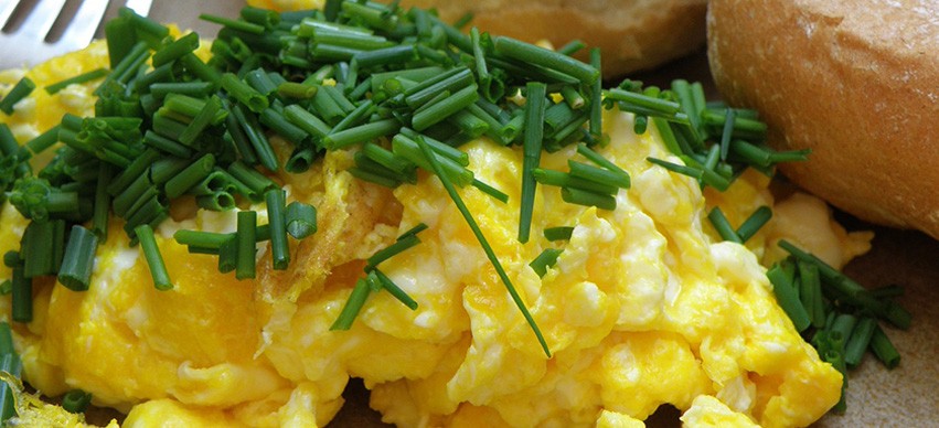 Low calorie Scrambled Eggs snack recipe