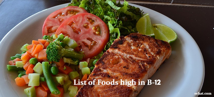 List of foods high in B-12