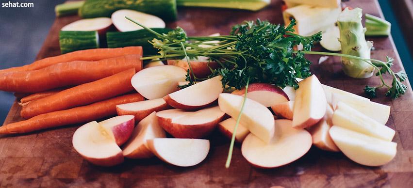 Fresh fruits and vegetables improves heart health