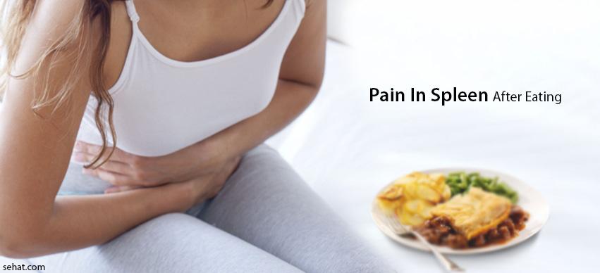 pain in spleen after eating