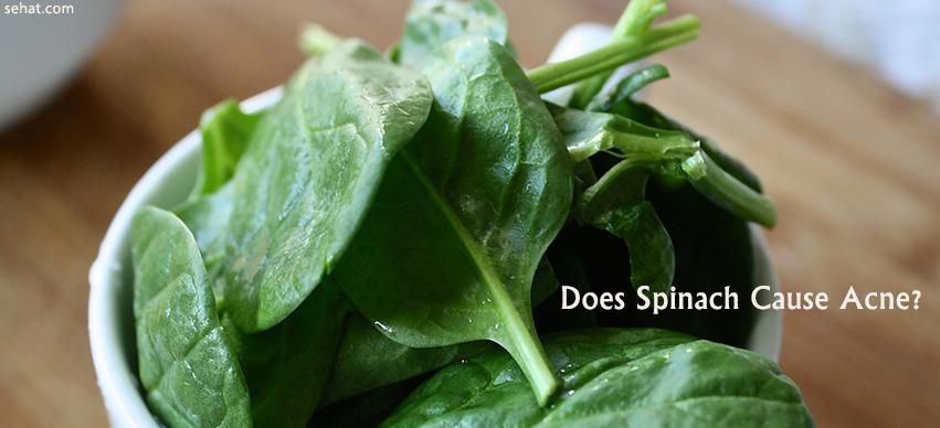 Does spinach cause acne